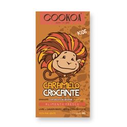 Chocolate COOKOA Kids Caramelo Crocante sem Glúten e sem Leite 80g