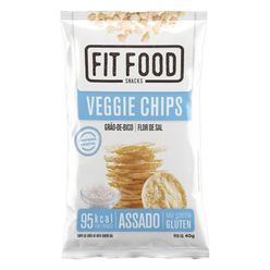 Veggie Chips FIT FOOD Snacks Grão-de-Bico e Flor de Sal sem Glúten 40g