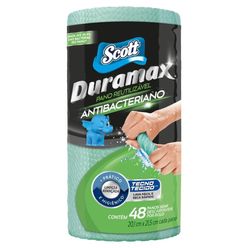 Pano SCOTT DURAMAX Antibacteriano Pacote com 48 Unidades