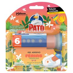 Aparelho Sanitário PATO Férias Tropicais Frutas da Estação Gel Adesivo com Refil 38g Edição Limitada Oferta Especial