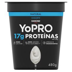 Iogurte YOPRO Natural 17g de Proteínas Zero Lactose 480g