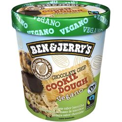 Sorvete BEN&JERRYS Chocolate Chip Cookie Dough Vegano 458ml