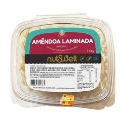 Amêndoa NUTSWELL Laminada Bandeja 110g