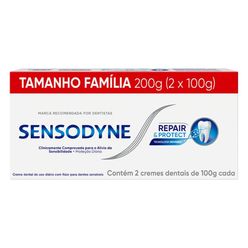 Creme Dental SENSODYNE Repair & Protect com 2 Unidades de 100g cada Tamanho Família