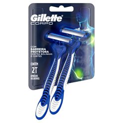 GILLETTE Corpo Aparelho De Depilação Corporal 2  unidades