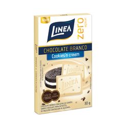 Chocolate LINEA Zero Branco Cookies'N Crean 30g