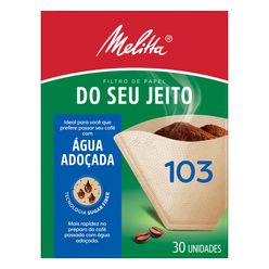 Filtro de Papel MELITTA Água Adoçada 103 com 30 Unidades