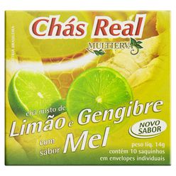 Chá REAL Multiervas Limão,Gengibre e Mel 14g