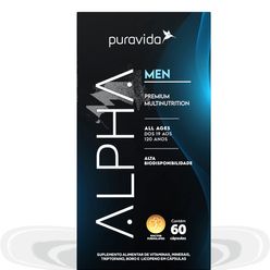 Suplemento alimentar PURAVIDA Alpha com 60 Cápsulas