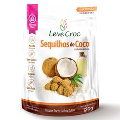 Biscoito LEVE CROCK Sequilhos Vegano Coco sem Glúten 120g