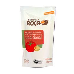 Molho de Tomate BENDITA ROÇA Orgânica Tradicional 200g