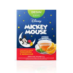 Chá DESIN Mickey Mouse Noite Encantada Tangerina e Maracujá com 15 Sachês