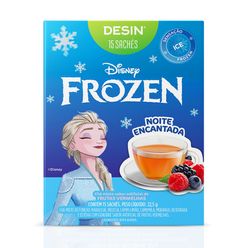 Chá DESIN Frozen Noite Encantada Frutas Vermelhas com 15 Sachês