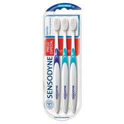 Escova Dental Sensodyne Gentle Com 3 Unidades Preço Especial