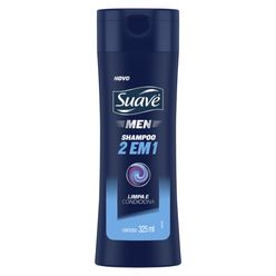 Shampoo Suave Men Limpa E Condiciona 325ml