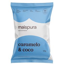 Pipoca MAIS PURA Caramelo & Coco sem Glúten e sem Lactose 100g