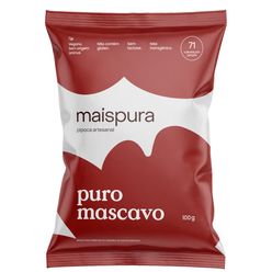 Pipoca MAIS PURA Puro Mascavo sem Glúten e sem Lactose 100g