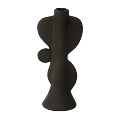 Vaso Decorativo Cerâmica Preto - A\CASA