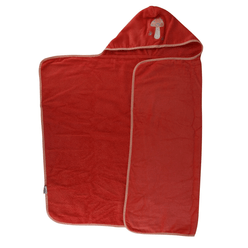 Toalha de Banho A\BABY 75cmx100cm com Capuz Cogumelo