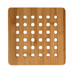 Descanso de Panela Quadrado Bambu 19,5cm - A\CASA