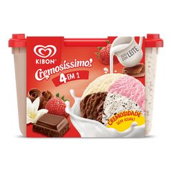 Sorvete KIBON Cremosíssimo 4 em 1 2L