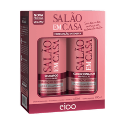 Kit EICO Hidratação Intensa Shampoo 450ml + Condicionador de Cabelo 450ml