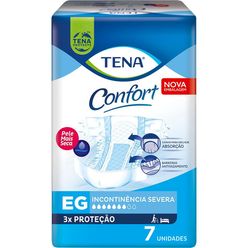 Fralda Para Incontinência Tena Confort Com 7 Unidades Eg