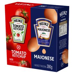 Kit Molhos HEINZ Ketchup 397g e Maionese 390g