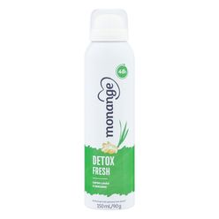 Desodorante Monange Feminino Detox Fresh Aerosol 90g