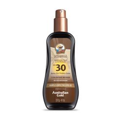 Protetor Solar AUSTRALIAN GOLD com Instant Bronzer FPS 30 Spray Gel 237ml