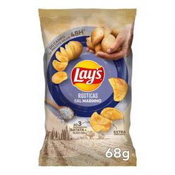 Batata LAY'S Rústica Sal Marinho Pacote 68g