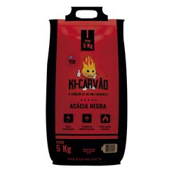 Carvão Ki-carvão Acácia Negra Pacote 5kg