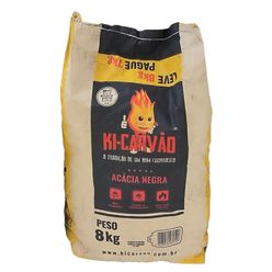 Carvão Ki Carvao Acácia Negra Leve 8kg Pague 7kg