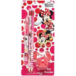 Kit Escolar MOLIN Minnie com 5 Unidades