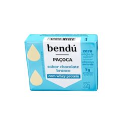 Paçoca BENDU Chocolate Branco com Whey Protein Zero Adição de Açúcar 22g