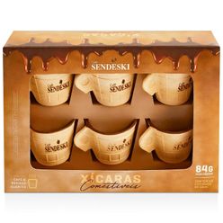 Casquinha SENDESKI Xicaras Cosmetiveis com Chocolate 84g