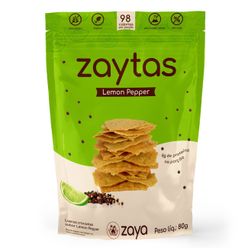 Snack ZAYTAS Lemon Pepper Zero Glúten e sem Lácteos 80g