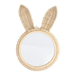 Espelho A\BABY 25cm Rattan Bunny