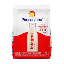 Leite em Pó PIRACANJUBA Integral Instantâneo 800g