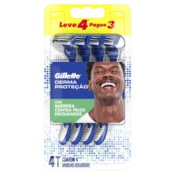 Aparelho de Barbear GILETTE Derma Proteção Leve 4 Pague 3