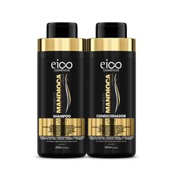 Kit EICO Life Tratamento Mandioca + Vitaminas Shampoo 450ml + Condicionador 400ml