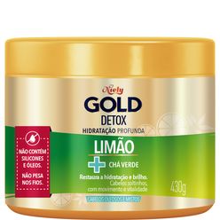 Creme De Tratamento Niely Gold Detox Limão + Chá Verde 430g