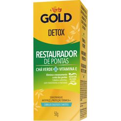 Restaurador De Pontas Niely Gold Detox Chá Verde + Vitamina E 50g