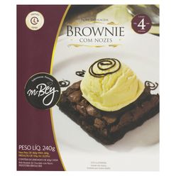 Brownie Mr Bey Chocolate Com Nozes 240g