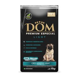 Alimento DOM para Cães Adultos Premium Especial Light 1kg