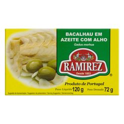 Bacalhau RAMIREZ Azeite com Alho 120g