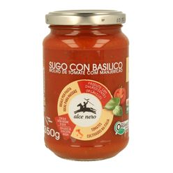 Molho de Tomate ALCE NERO Basilico Orgânico 350g