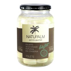 Palmito Pupunha em Conserva NATUPALM Light 60% de Redução de Sódio Tolete 300g