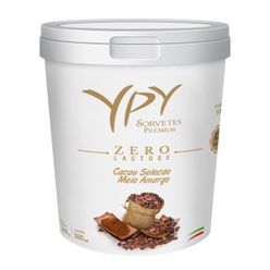 Sorvete YPY Cacau Meio Amargo Premium Zero Lactose 500ml