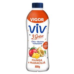 Iogurte Vigor Viv Manga E Maracujá Com Chia, Quinoa E Amaranto 800g